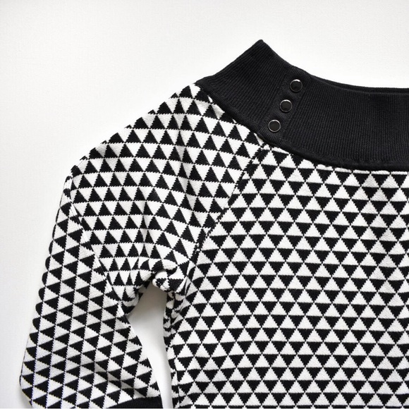 White House Black Market Sweaters - WHBM Geo Peplum Sweater